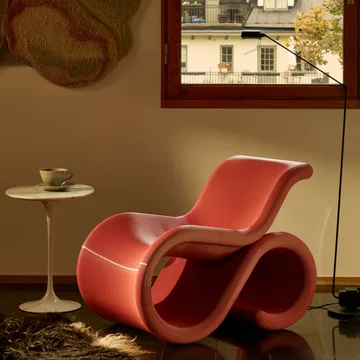 Chaise longue Éclair chair - Bubblegum - Crème Atelier