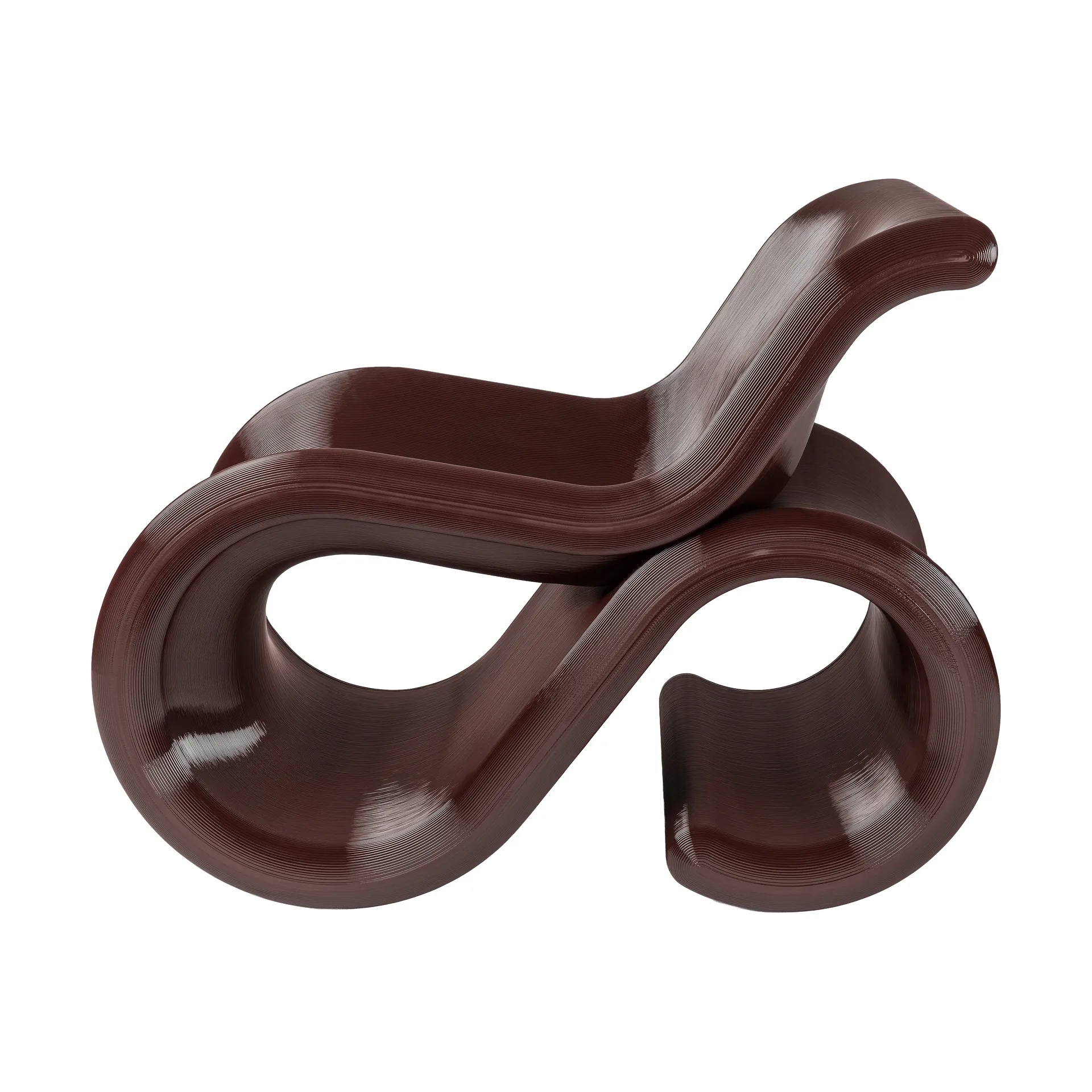 Chaise longue Éclair chair, Cherry Crème Atelier