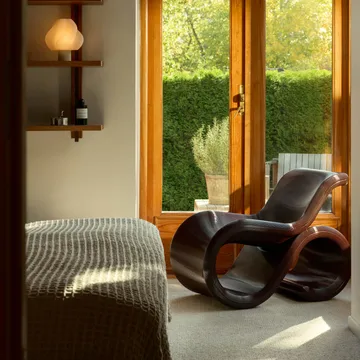 Chaise longue Éclair chair - Cherry - Crème Atelier