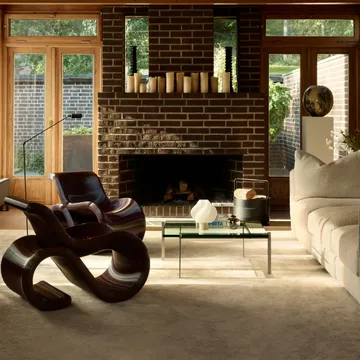 Chaise longue Éclair chair - Cherry - Crème Atelier