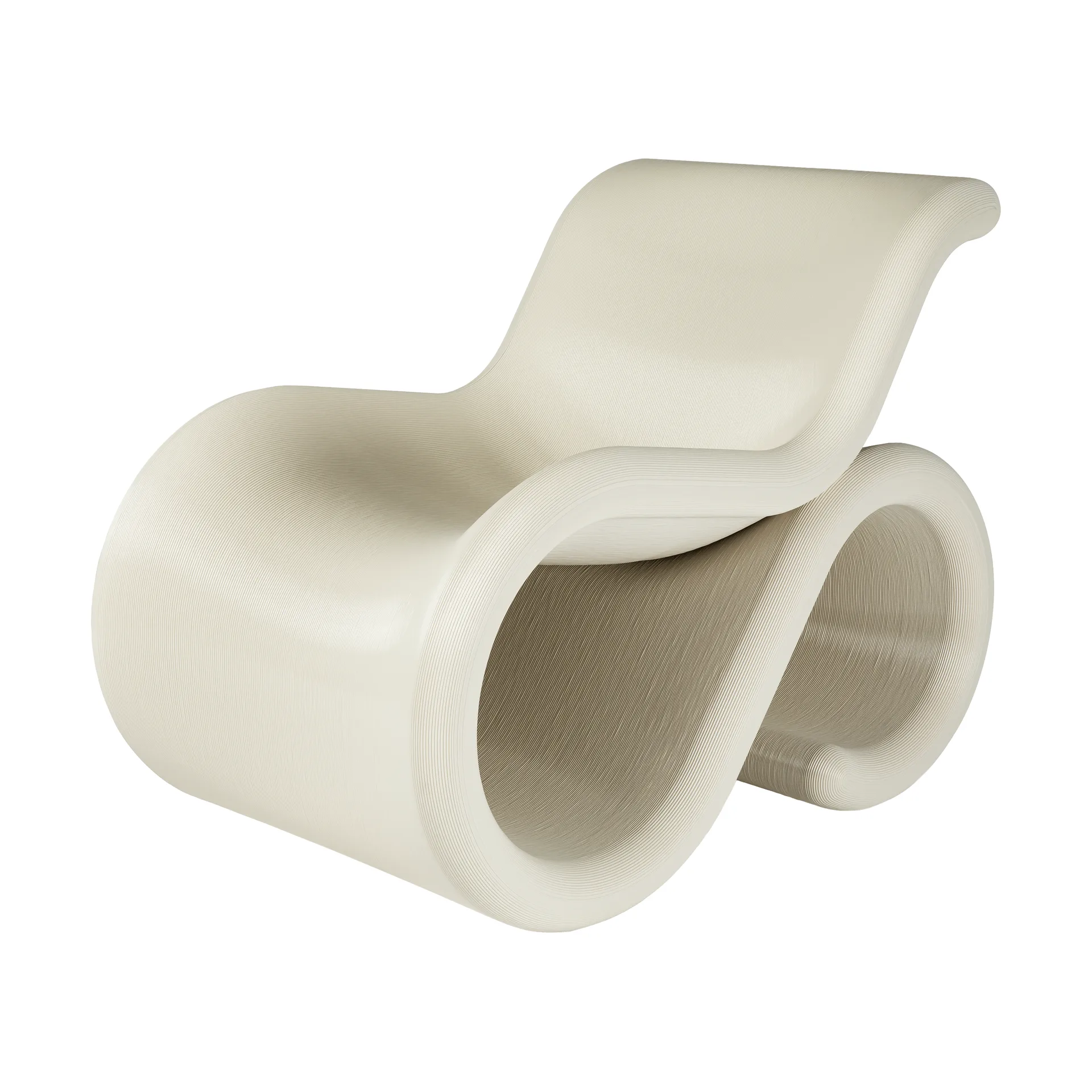 Chaise longue Éclair chair, Cream Crème Atelier