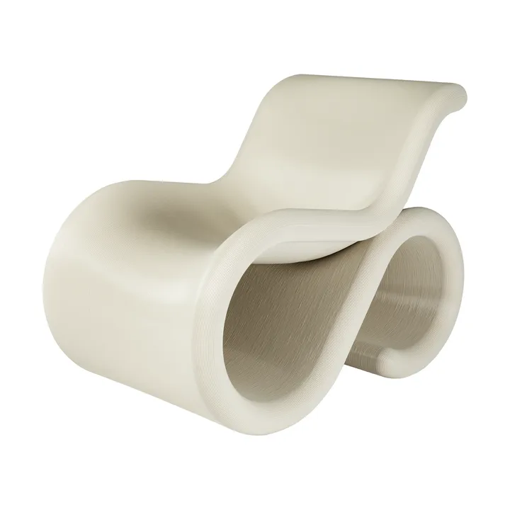 Chaise longue Éclair chair - Cream - Crème Atelier