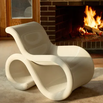 Chaise longue Éclair chair - Cream - Crème Atelier
