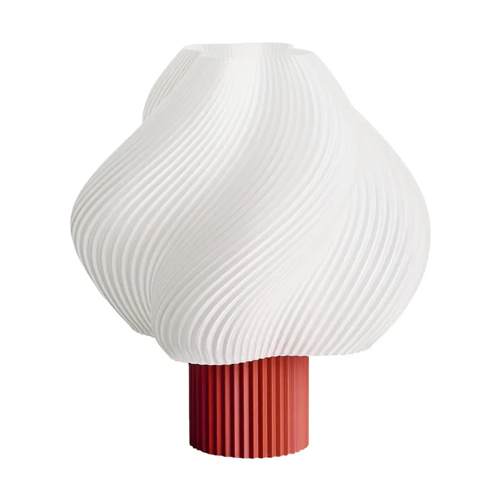 Lámpara de mesa portátil Soft Serve - Rhubarb, 23 cm - Crème Atelier
