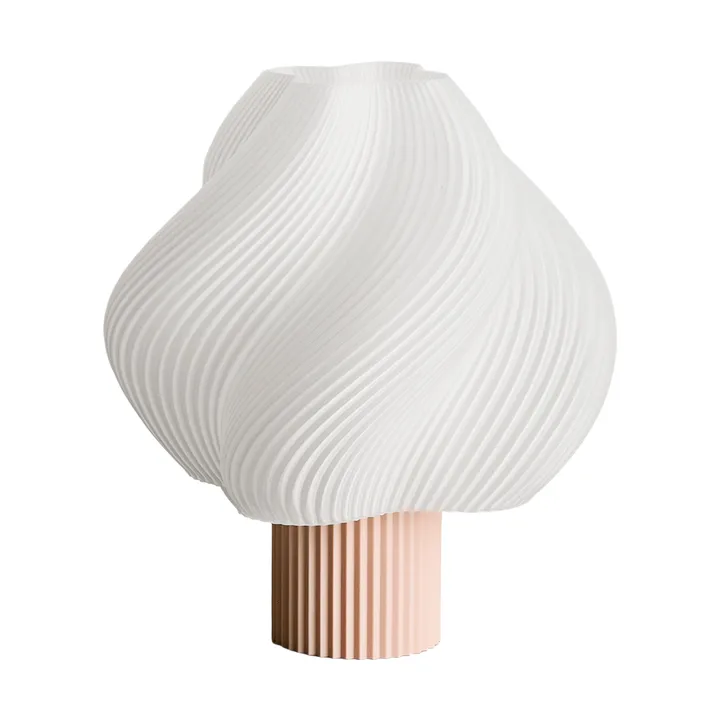 Lámpara de mesa portátil Soft Serve - Wild strawberry, 23 cm - Crème Atelier