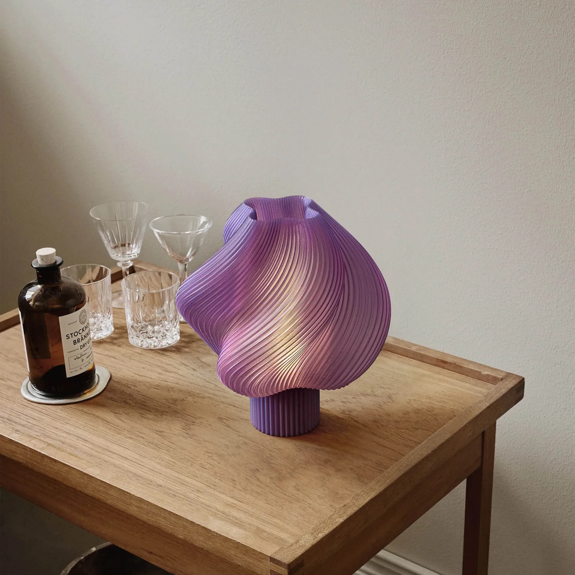 Lámpara de mesa Soft Serve, Lavender sorbet, Regular, 26 cm Crème Atelier