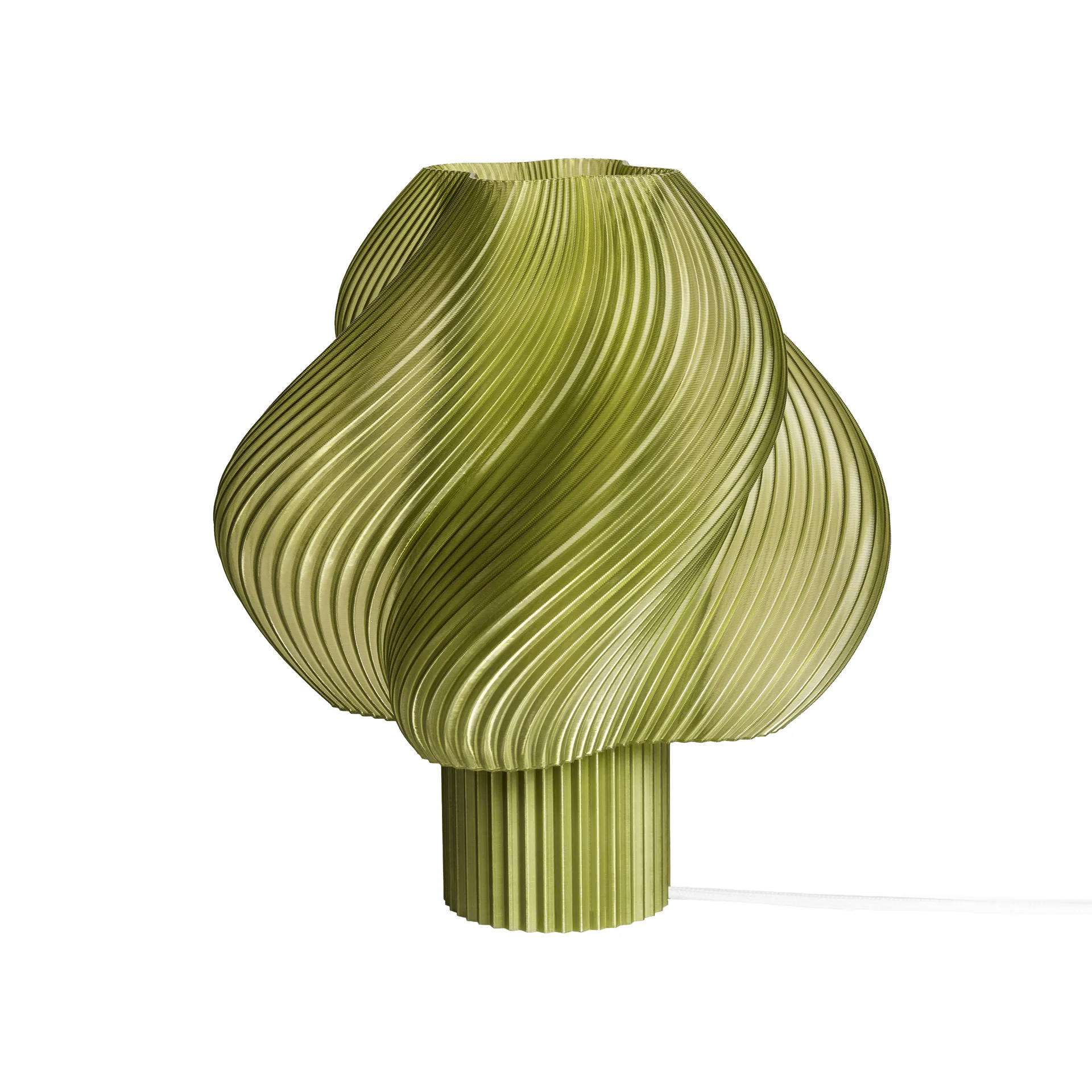 Lámpara de mesa Soft Serve, Olive, Regular, 26 cm Crème Atelier