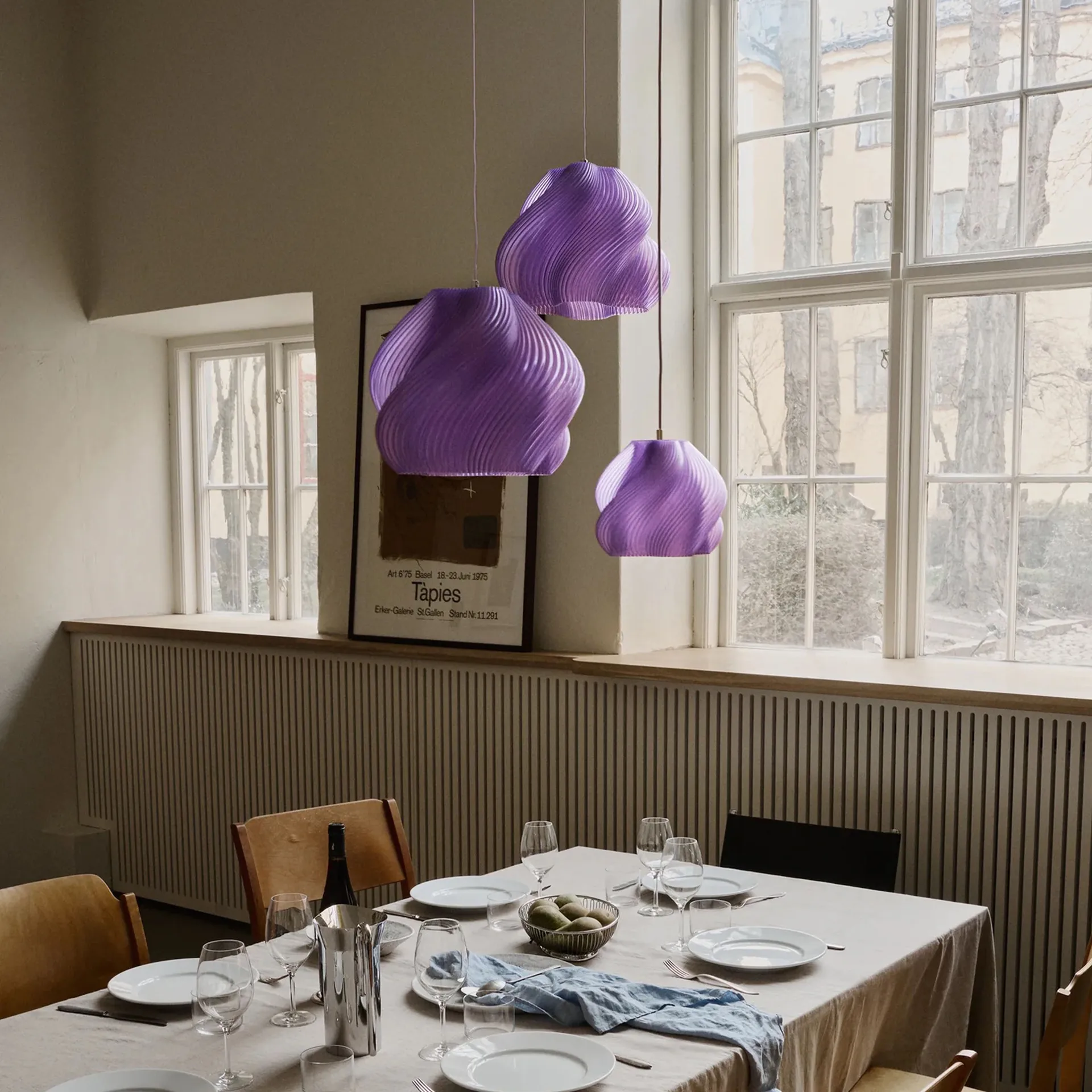 Lámpara de techo Soft Serve, Lavender sorbet-brass, 01, 20 cm Crème Atelier