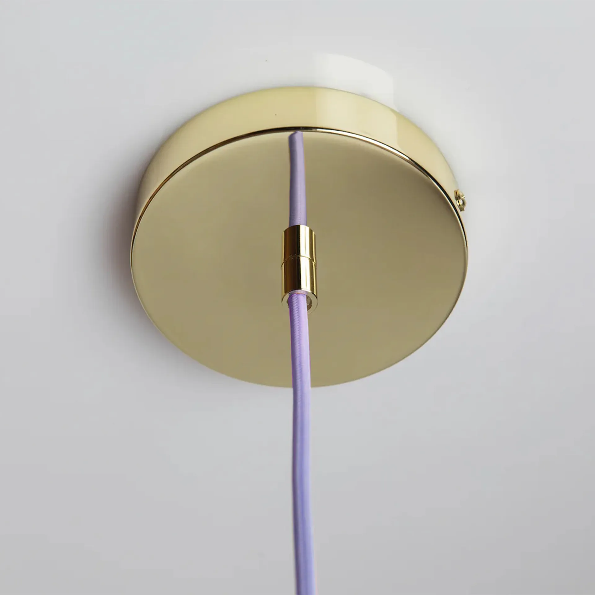 Lámpara de techo Soft Serve, Lavender sorbet-brass, 02, 25 cm Crème Atelier