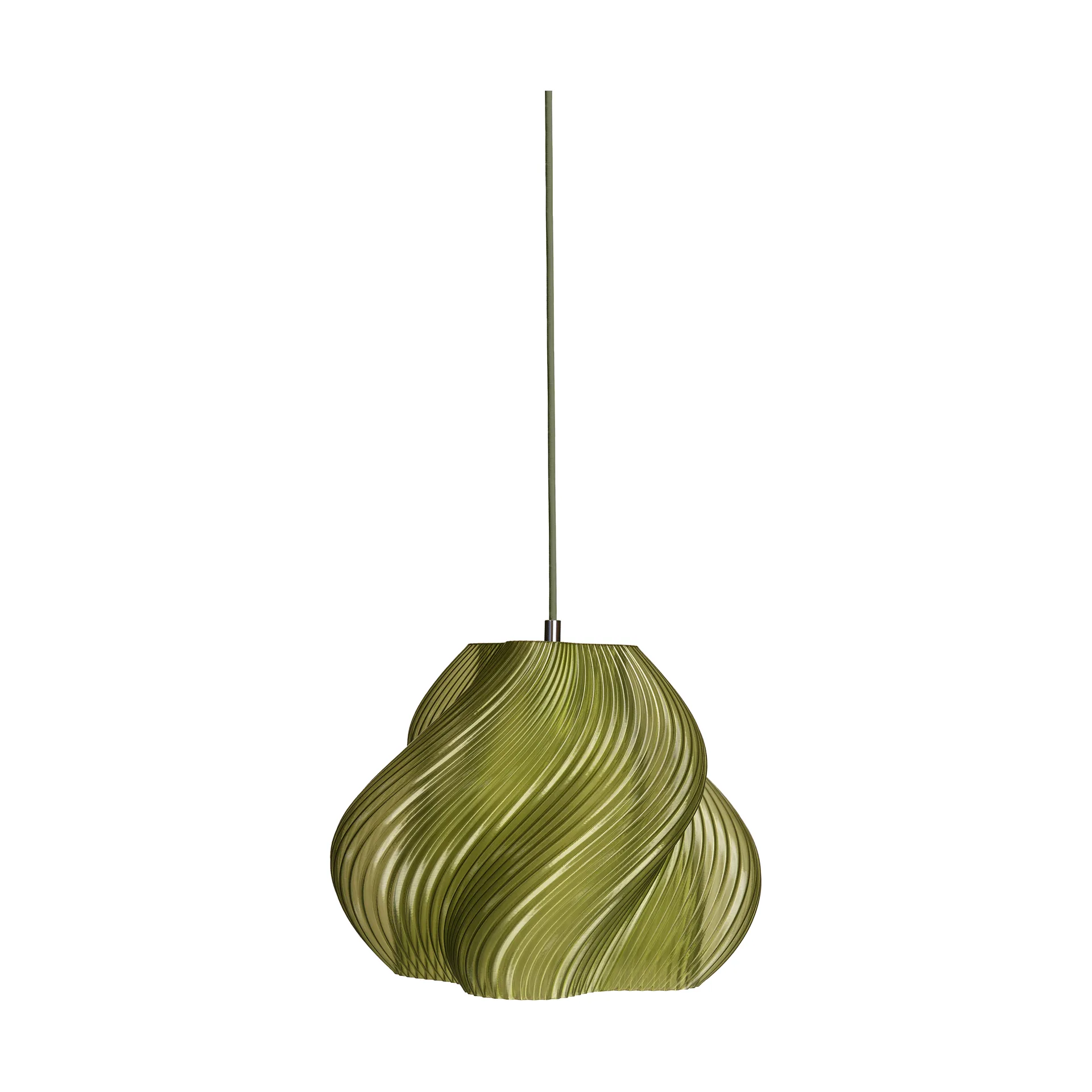 Lámpara de techo Soft Serve, Olive-chrome, 02, 25 cm Crème Atelier