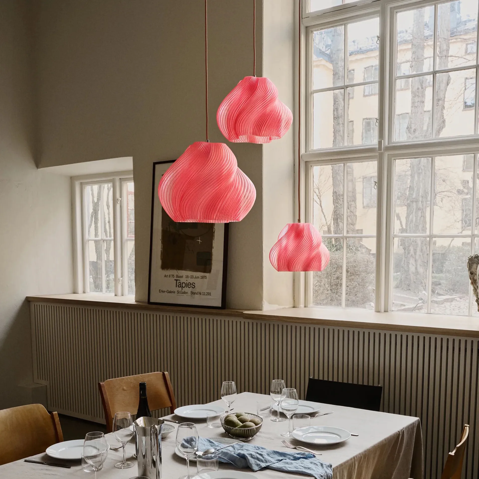 Lámpara de techo Soft Serve, Peach sorbet-brass, 01, 20 cm Crème Atelier