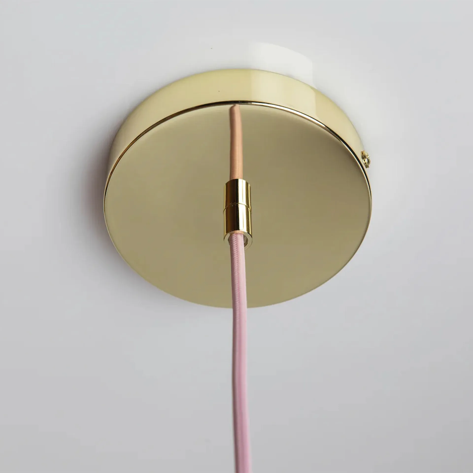 Lámpara de techo Soft Serve, Rose sorbet-brass, 01, 20 cm Crème Atelier