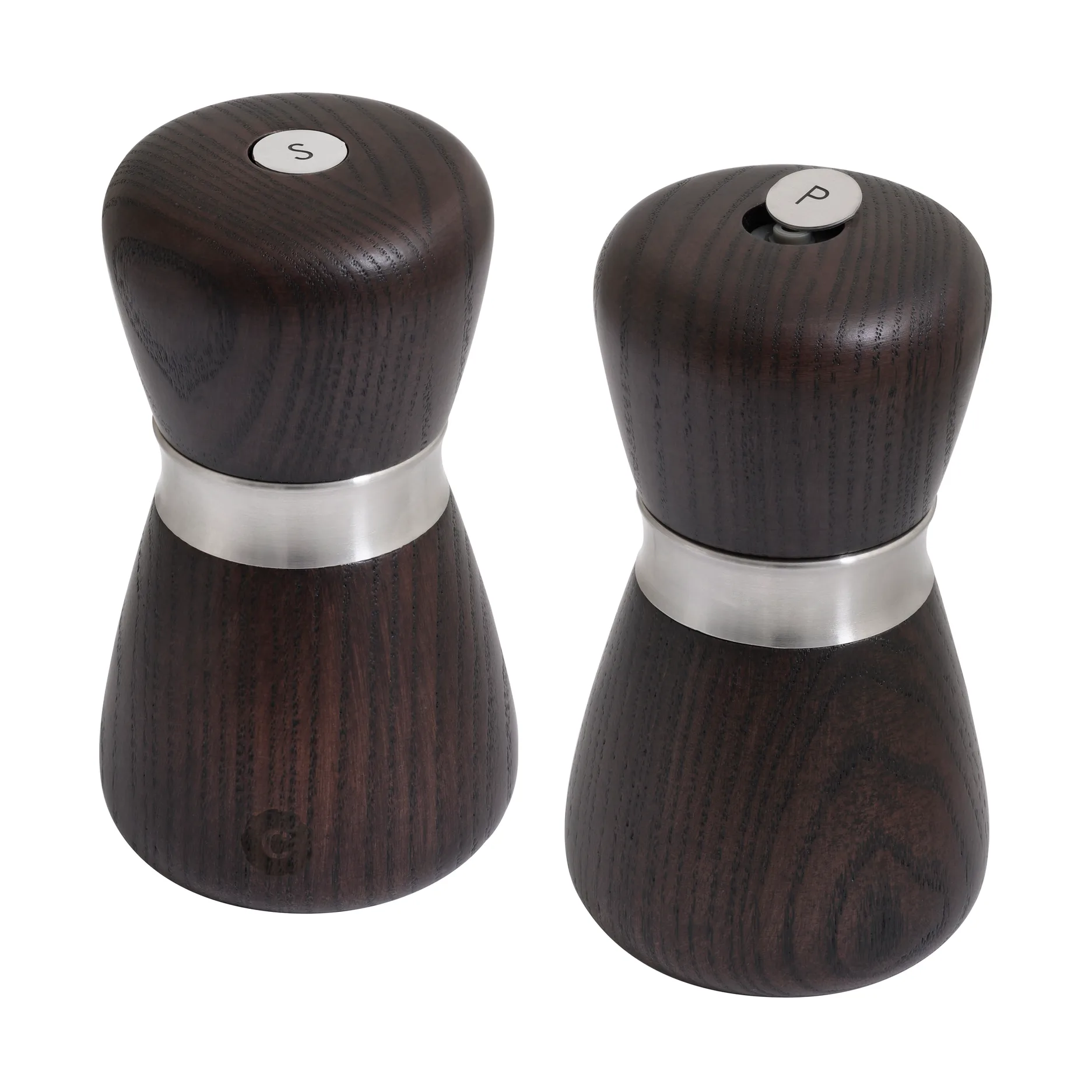 Molinillo de especias Kyoto, Brown glaze, FSC ash, 10 cm Crushgrind