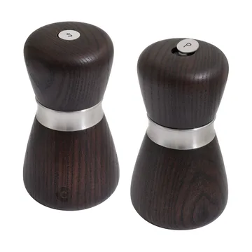 Molinillo de especias Kyoto - Brown glaze, FSC ash, 10 cm - Crushgrind