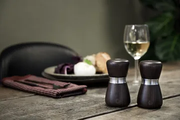 Molinillo de especias Kyoto - Brown glaze, FSC ash, 10 cm - Crushgrind