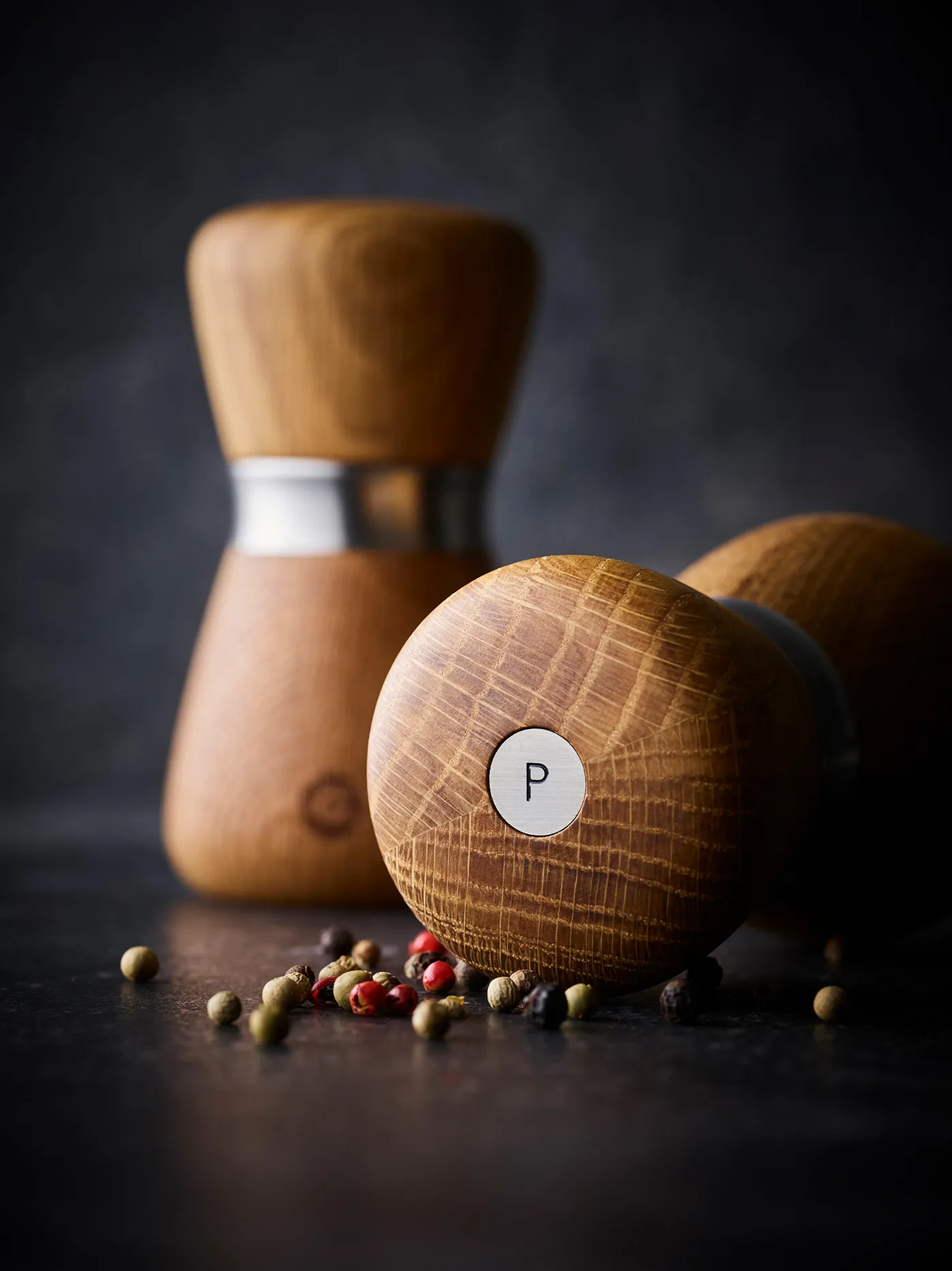 Molinillo de especias Kyoto, Natural, FSC oak, 10 cm Crushgrind