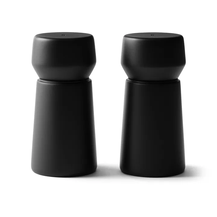Set de molinillos de sal y pimienta Amsterdam - Black, FSC beech, 2 piezas - Crushgrind