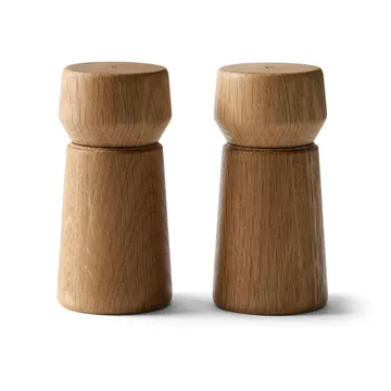 Set de molinillos de sal y pimienta Amsterdam - Natural, FSC oak, 2 piezas - Crushgrind