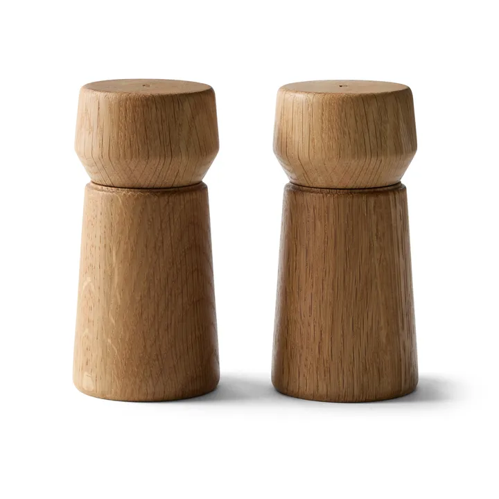 Set de molinillos de sal y pimienta Amsterdam - Natural, FSC oak, 2 piezas - Crushgrind