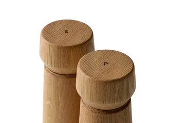 Set de molinillos de sal y pimienta Amsterdam - Natural, FSC oak, 2 piezas - Crushgrind