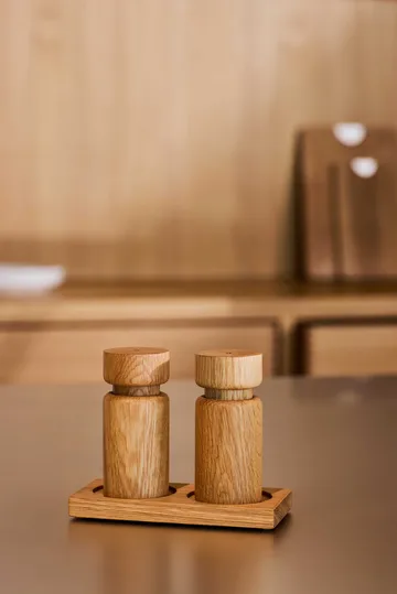 Set de molinillos de sal y pimienta Helsinki - Oak, mini, 2 piezas - Crushgrind