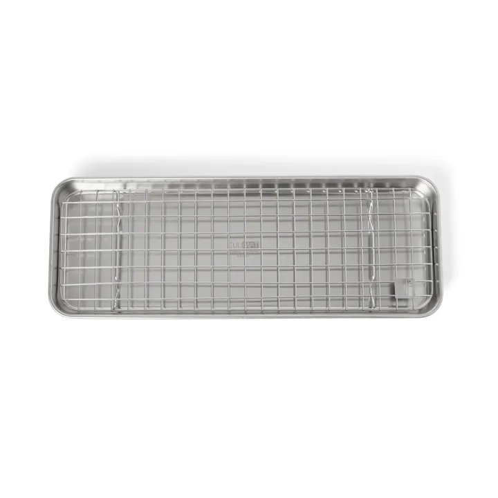 Bandeja gastro con rejilla de enfriamiento Culimat - Acero inoxidable, 38x14x2,5 cm - Culimat