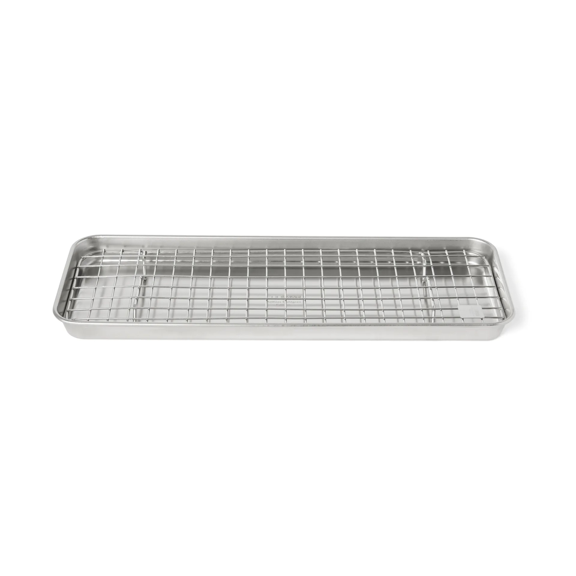 Bandeja gastro con rejilla de enfriamiento Culimat, Acero inoxidable, 38x14x2,5 cm Culimat