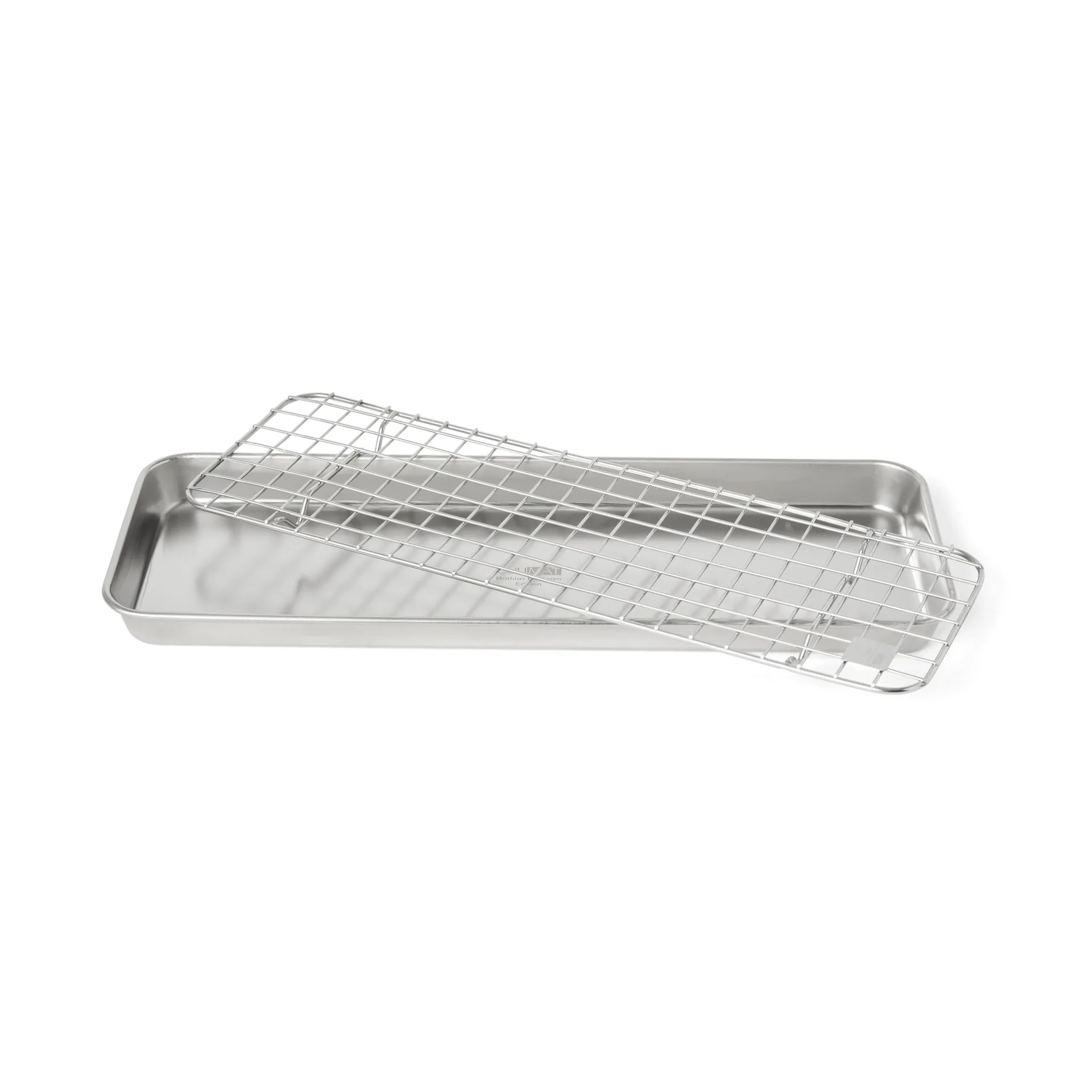 Bandeja gastro con rejilla de enfriamiento Culimat, Acero inoxidable, 38x14x2,5 cm Culimat