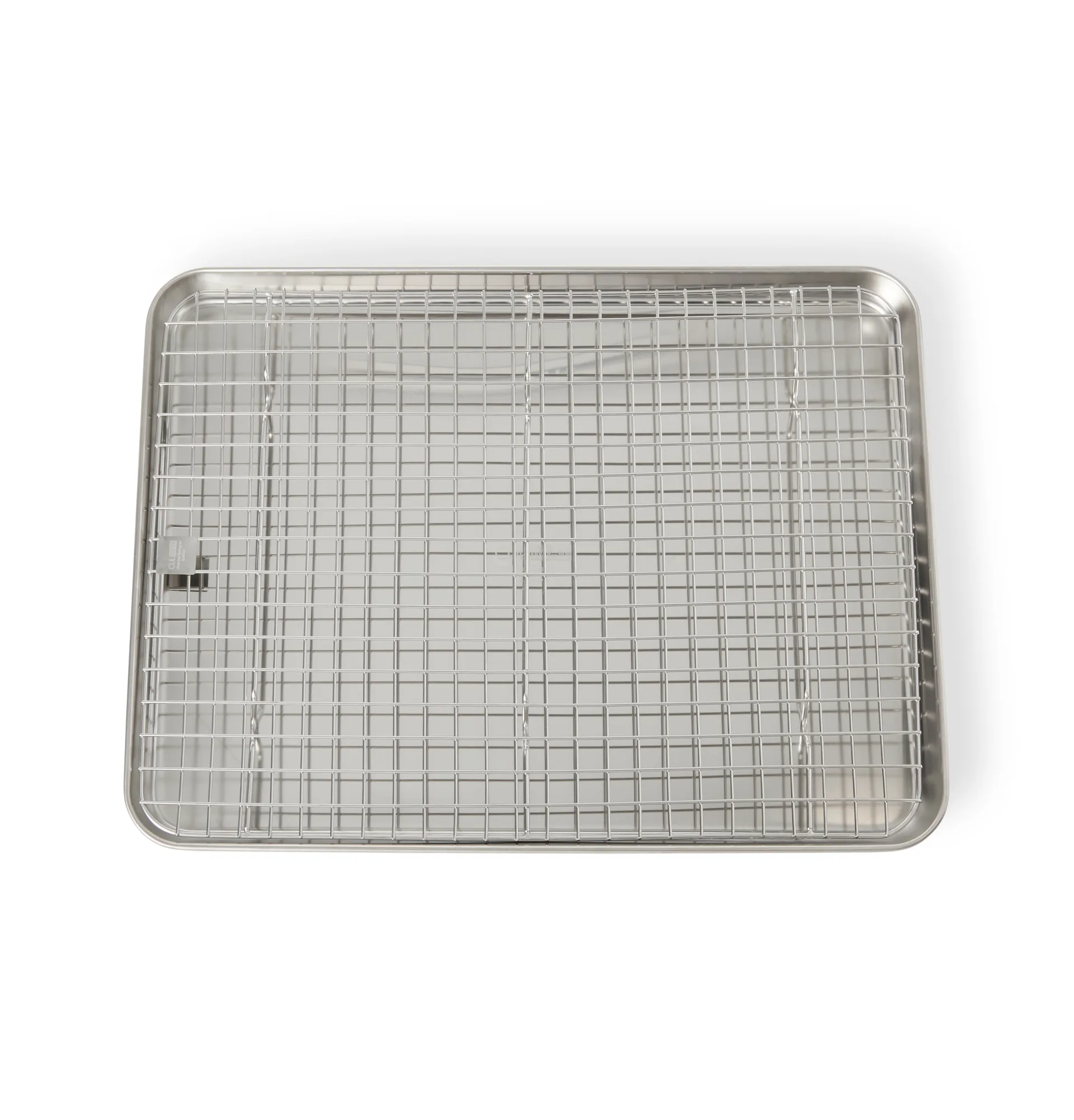 Bandeja gastro con rejilla de enfriamiento Culimat, Acero inoxidable, 40,5×30,5 cm Culimat