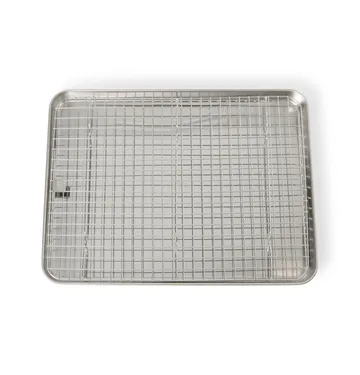 Bandeja gastro con rejilla de enfriamiento Culimat - Acero inoxidable, 40,5×30,5 cm - Culimat