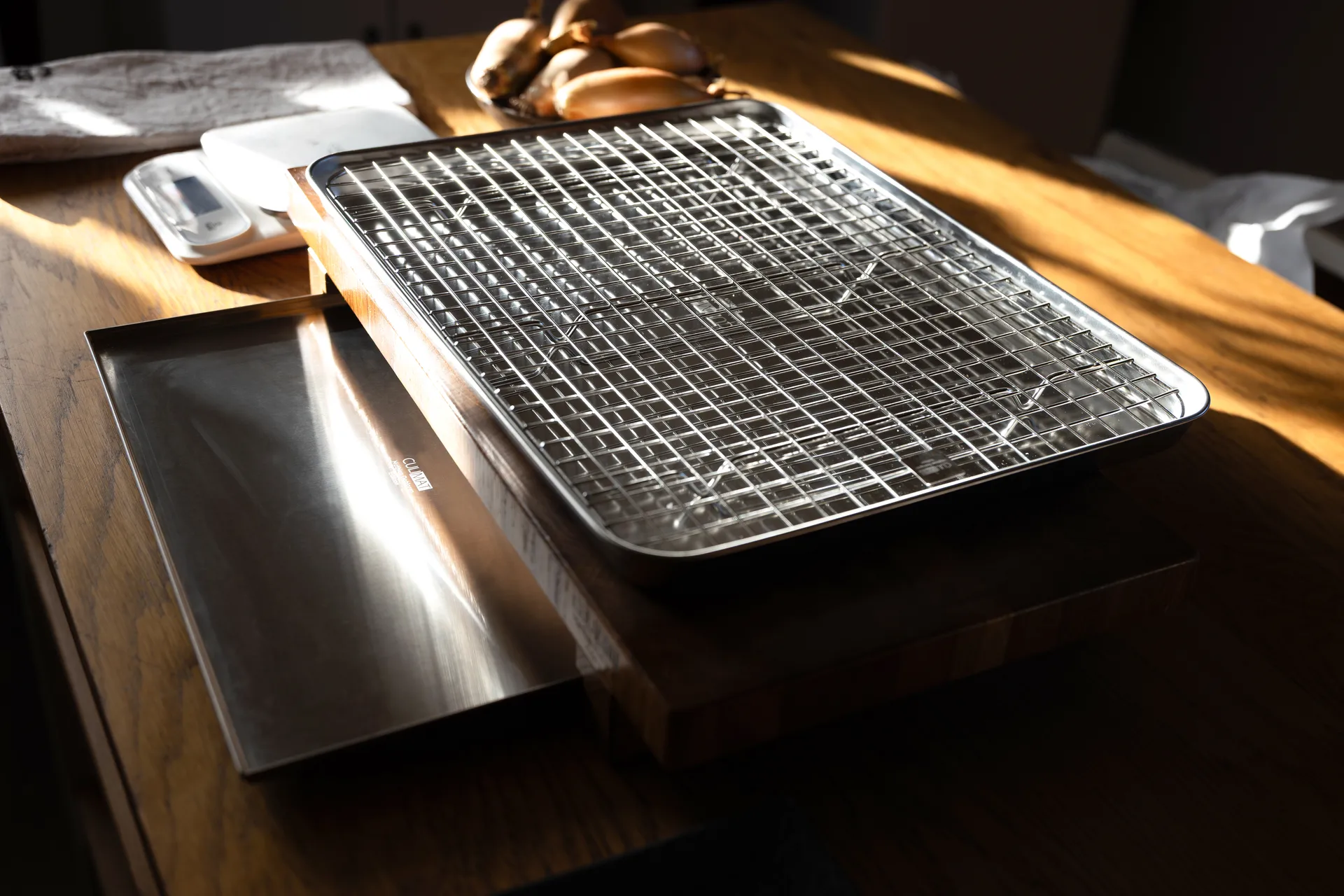 Bandeja gastro con rejilla de enfriamiento Culimat, Acero inoxidable, 40,5×30,5 cm Culimat