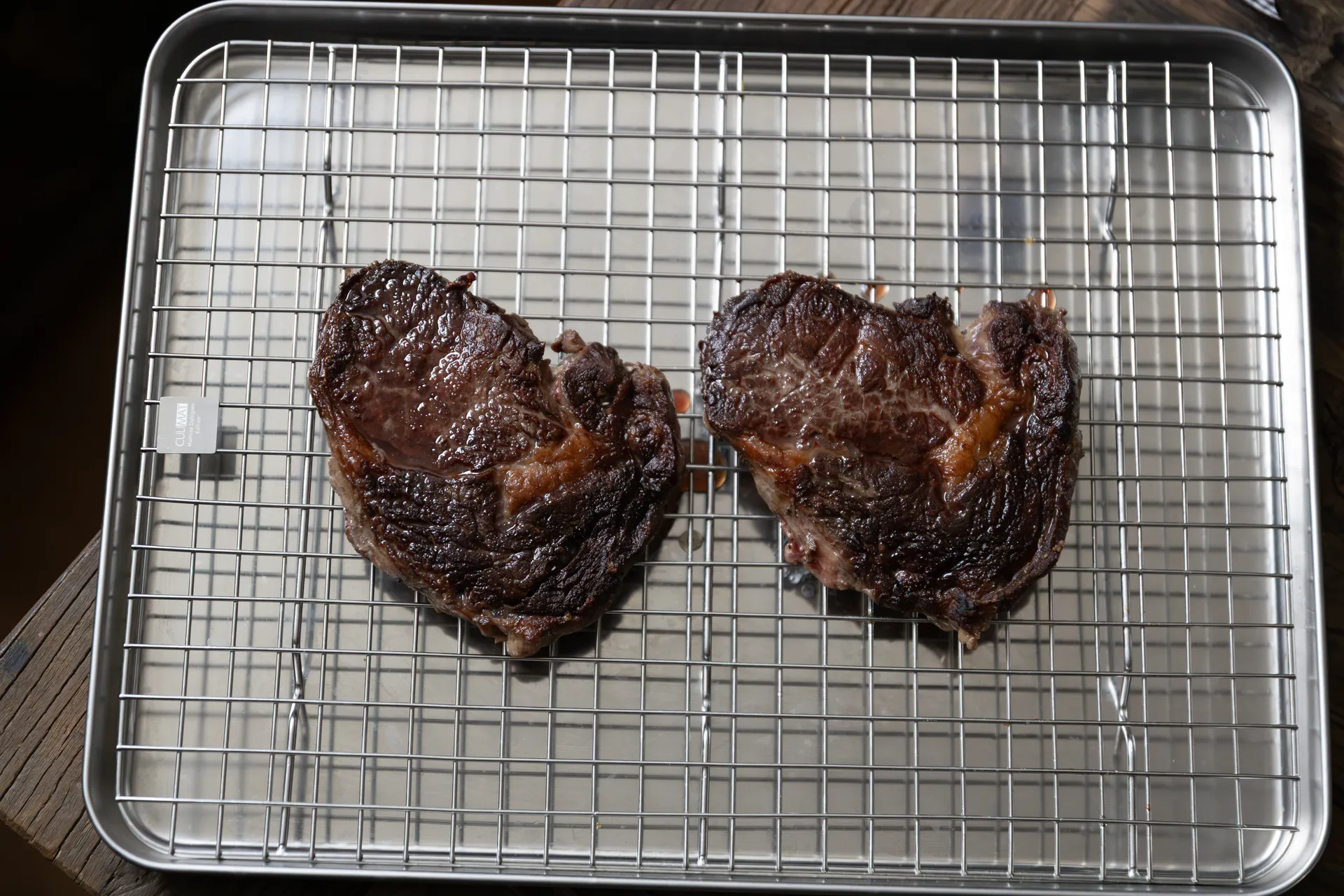 Bandeja gastro con rejilla de enfriamiento Culimat, Acero inoxidable, 40,5×30,5 cm Culimat