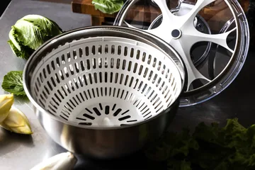 Centrifugadora de ensalada Culimat - Acero inoxidable, 5,5 L - Culimat