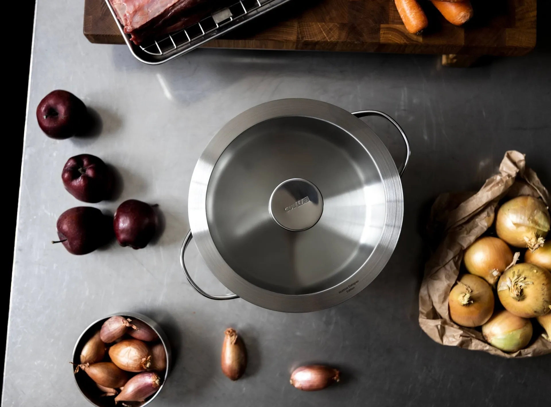 Olla Culimat, Acero inoxidable, tapa de vidrio, 3 L Culimat