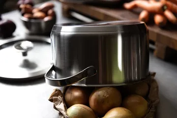 Olla Culimat - Acero inoxidable, tapa de vidrio, 3 L - Culimat