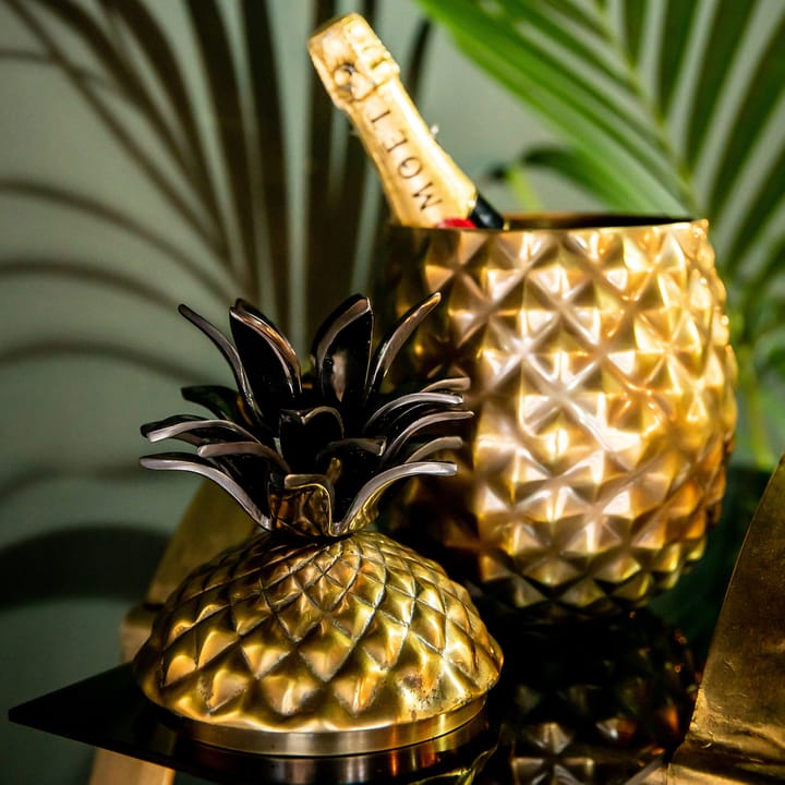 Cubitera con tapa Pineapple piña - Dorado - Culinary Concepts