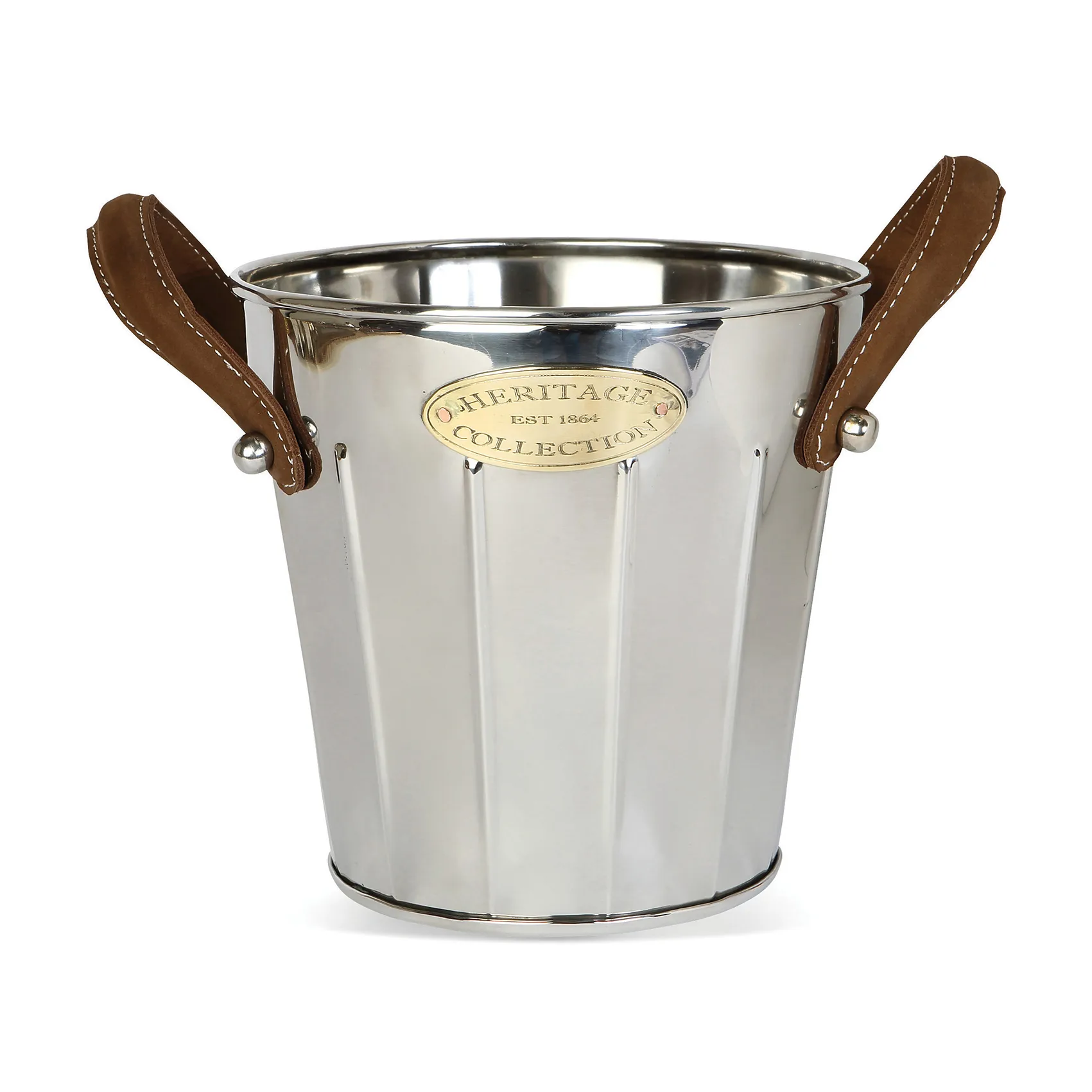 Enfriador de botellas de vino Heritage con asas de cuero, 23 cm Culinary Concepts