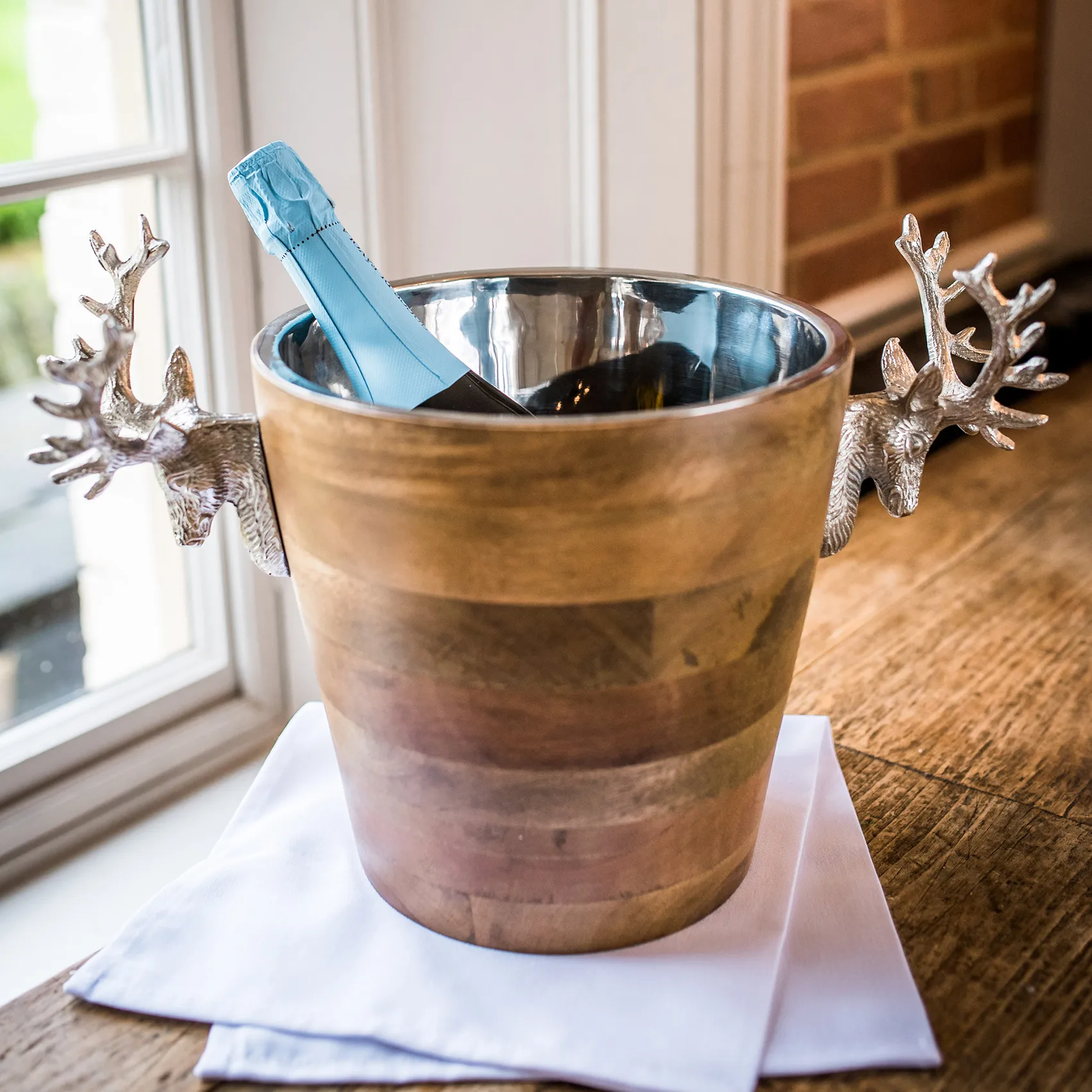 Enfriador de botellas Huntsman ciervo madera mango, 20 cm Culinary Concepts