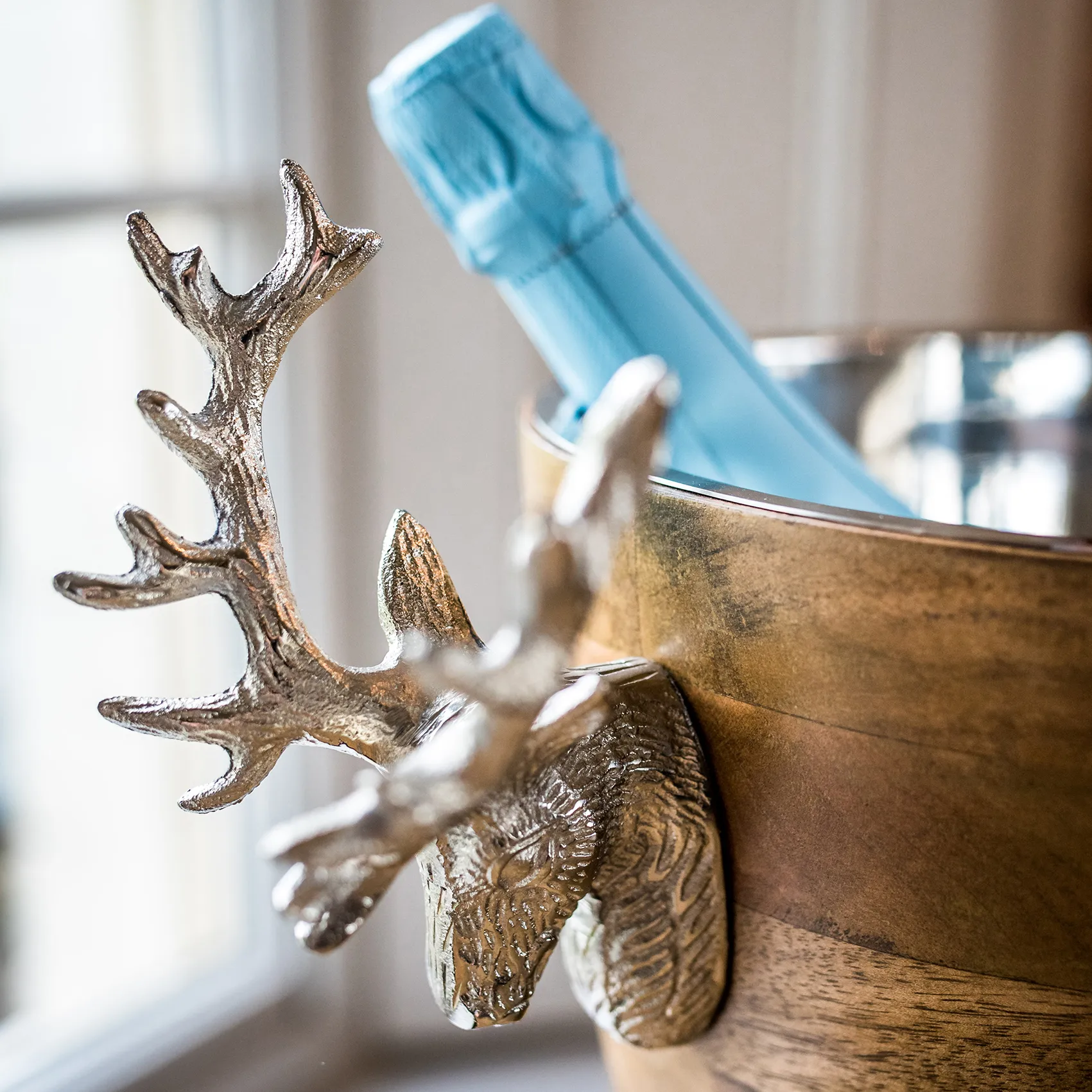 Enfriador de botellas Huntsman ciervo madera mango, 20 cm Culinary Concepts