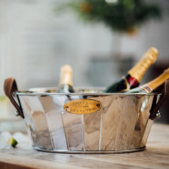 Enfriador de champán Heritage con asas de cuero, 30 cm Culinary Concepts