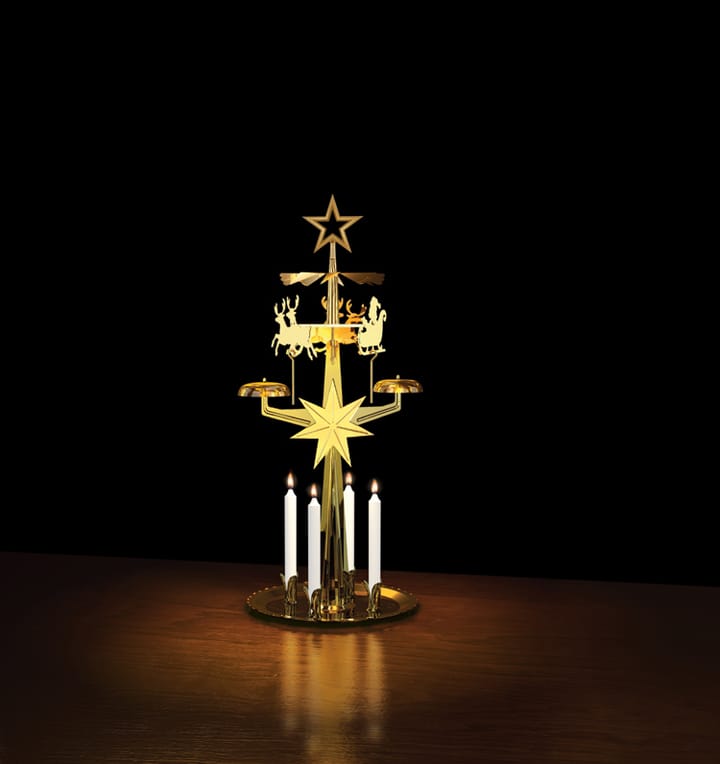 Candelabro giratorio ángeles original, Latón Dala Industrier