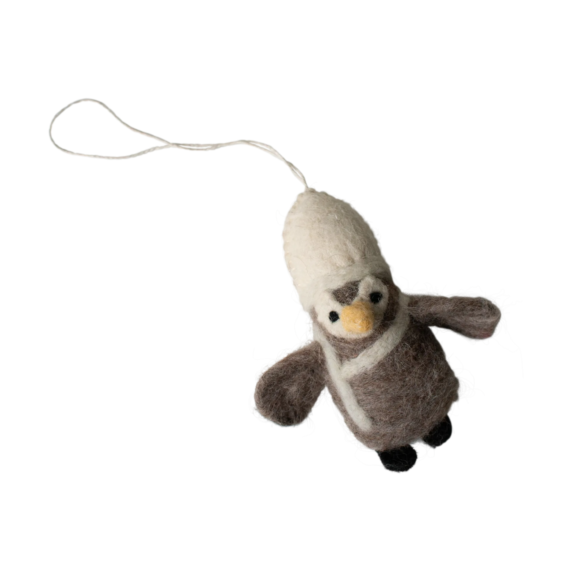 Adorno colgante Hanging penguin, Beige-blanco DBKD