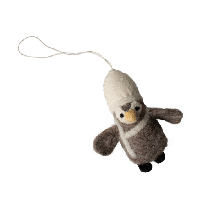 Adorno colgante Hanging penguin - Beige-blanco - DBKD