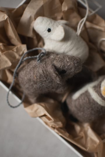Adorno colgante Hanging pig  - Beige - DBKD