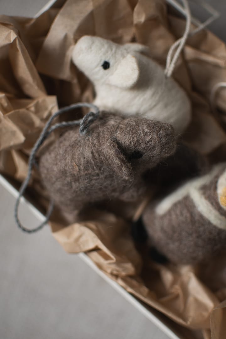 Adorno colgante Hanging pig , Beige DBKD