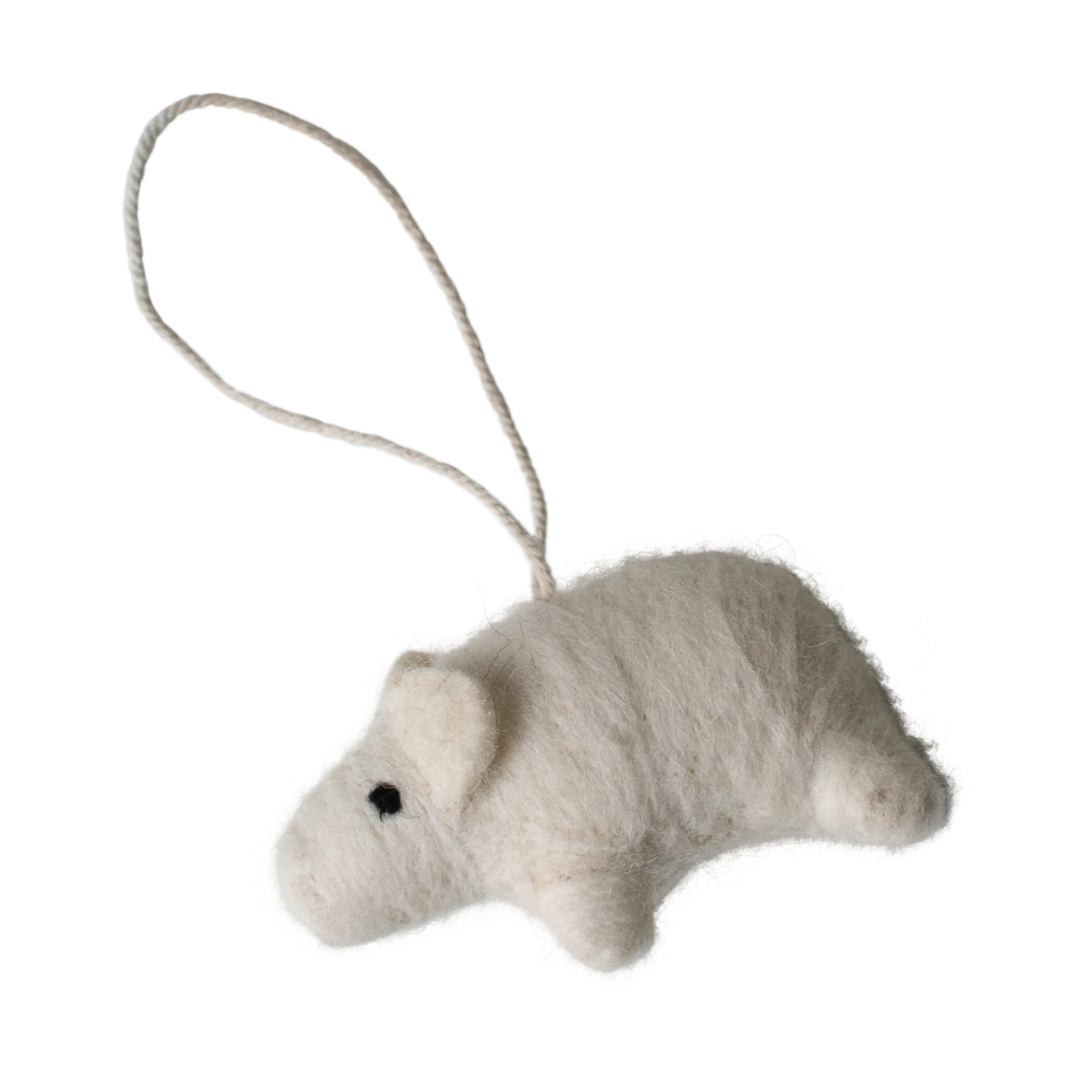 Adorno colgante Hanging pig, Blanco DBKD