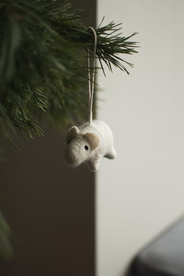 Adorno colgante Hanging pig  - Blanco - DBKD