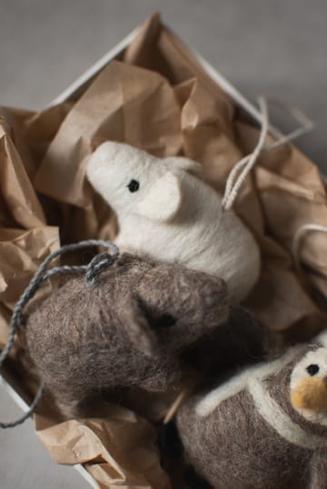 Adorno colgante Hanging pig  - Blanco - DBKD