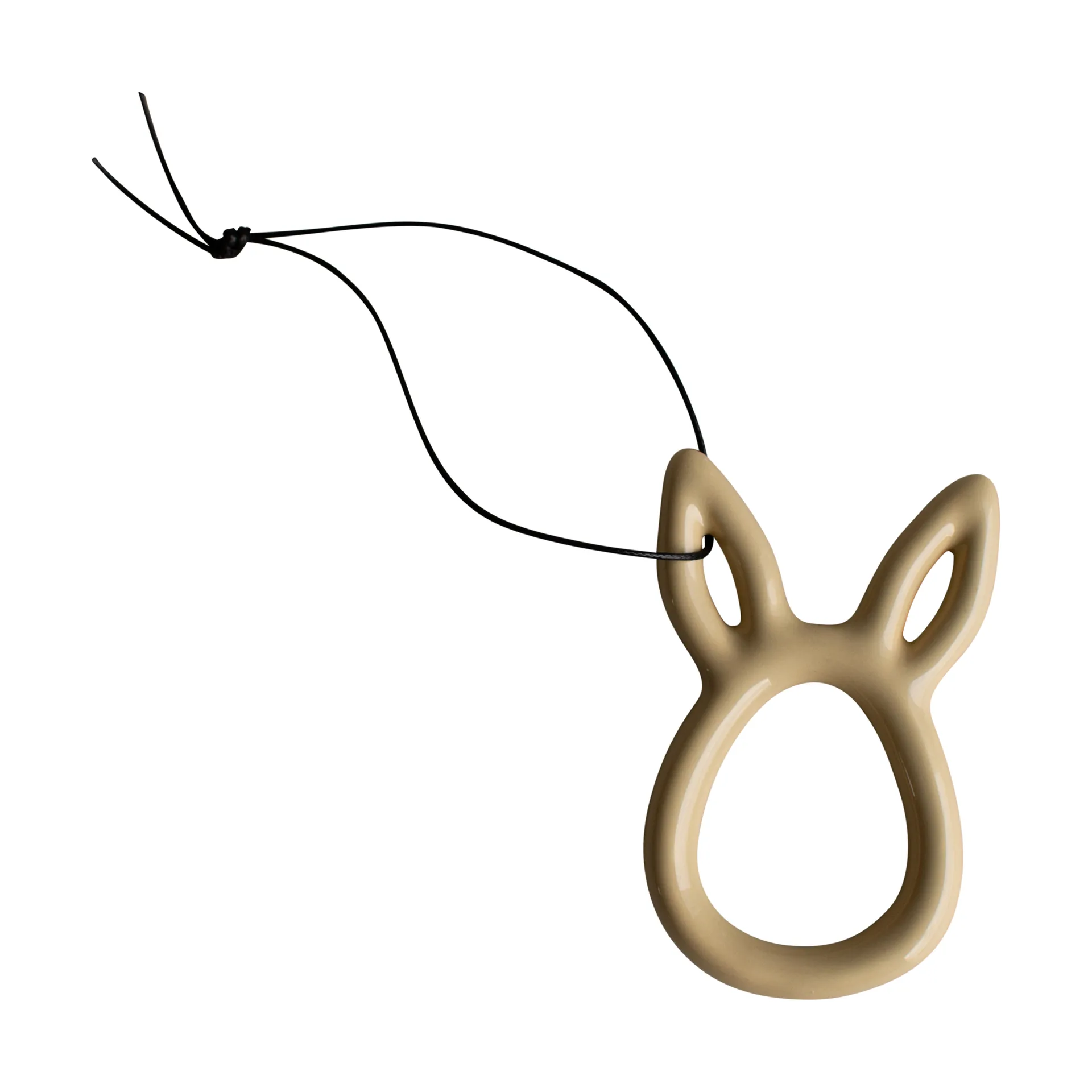 Adorno de Pascua 8 cm Sprinkle rabbit, Shiny yellow DBKD