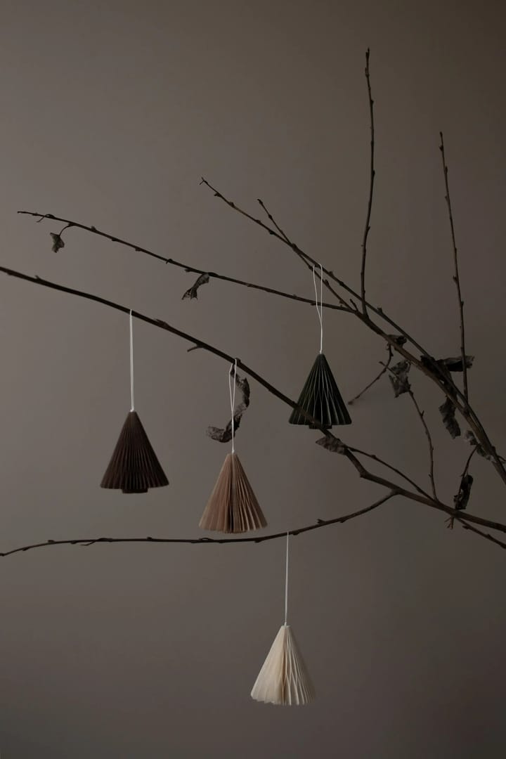 Adorno navideño Paper tree 7 cm - Sand - DBKD